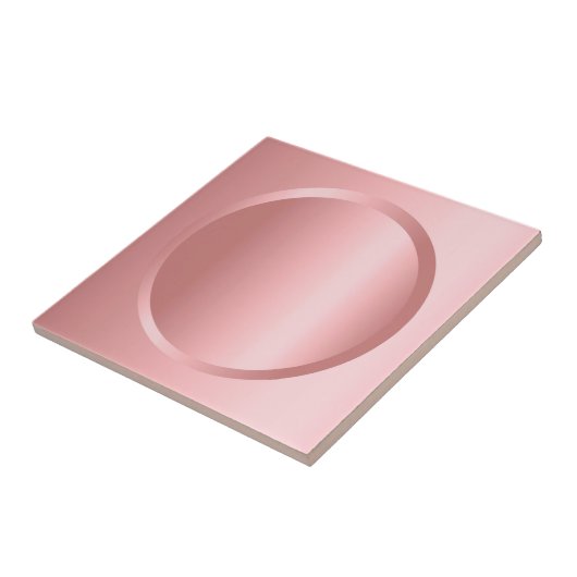 Rose Gold anpassbare Image Template Elegant Fliese (Seite)