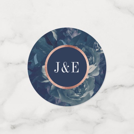 Rose Gold Antique Bouquet Wedding Confetti Konfetti (Klein Vorderseite)