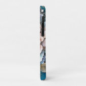 Rose Gold Aquamarin Bloom Art Case-Mate iPhone Hülle (Hinten/Links)