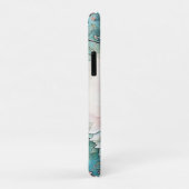 Rose Gold Aquamarin Bloom Art Case-Mate iPhone Hülle (Hinten/Rechts)