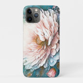 Rose Gold Aquamarin Bloom Art Case-Mate iPhone Hülle (Rückseite)