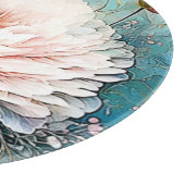 Rose Gold Aquamarin Bloom Art Schneidebrett (Ecke)
