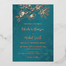 Rose Gold Aquamarine Blumenhochzeit