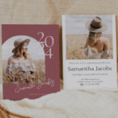 Rose Gold Arch Moderner Minimalistischer Foto Absc Einladung