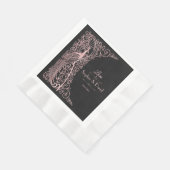 Rose Gold Art Deco Serviette (Ecke)