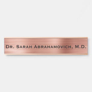 Rose Gold Arzt Arztschild Türschild