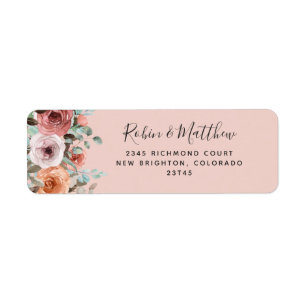 Rose Gold ätherische Rücksendeadresse