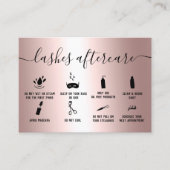 Rose Gold aus Metallic Visitenkarte (Vorderseite)