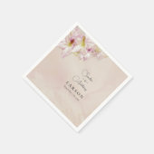 Rose Gold Azalea Wedding Serviette (Ecke)