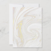 Rose Gold Baby Duwer Gedicht Spring Verlasse Grünf Dankeskarte (Rückseite)