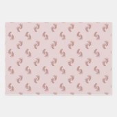 Rose Gold Baby Feet Babydusche Geschenkpapier Set (Vorderseite)