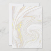 Rose Gold Baby Girl Dusche | Sprinkle Einladung (Rückseite)