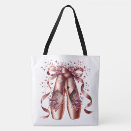 Rose Gold-Ballettschuhe große Schultertasche  Tasche