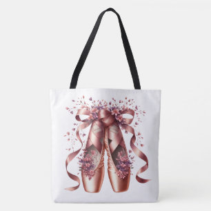 Rose Gold-Ballettschuhe große Schultertasche  Tasche