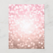 Rose Gold Ballon Glitzer 90. Geburtstag Einladung Flyer (Hinten)