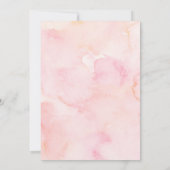 Rose Gold Ballon Valentine Baby Dusche Einladung (Rückseite)