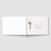Rose Gold Balloon Garland Baby Showbook Gästebuch (Voll)