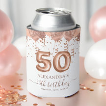 Rose Gold Balloons 50. Geburtstagsparty