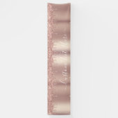 Rose Gold Banner Glitzer Tropfen - Benutzerdefinie (Vertikal)