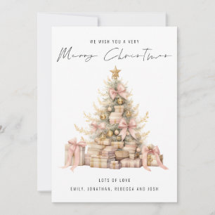 Rose Gold Baum 2027 Kalender Frohe Weihnachten
