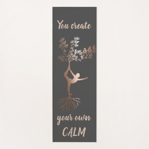 Rose Gold Baum Silhouette Sie schaffen Ihre eigene Yogamatte