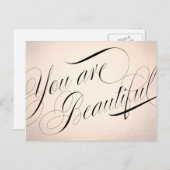 Rose Gold Beauty Salon Postkarte (Vorne/Hinten)