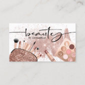 Rose Gold Beauty Trendy Visitenkarte (Vorderseite)