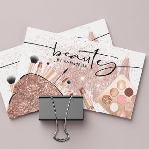 Rose Gold Beauty Trendy Visitenkarte