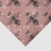 Rose Gold Bee Series Design 13 Seidenpapier (Detail)