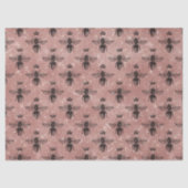 Rose Gold Bee Series Design 13 Seidenpapier (Vorderseite)