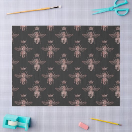 Rose Gold Bee Series Design 17 Seidenpapier (Basteln)