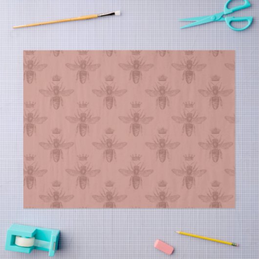 Rose Gold Bee Series Design 18 Seidenpapier (Basteln)
