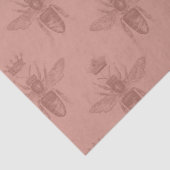 Rose Gold Bee Series Design 18 Seidenpapier (Detail)