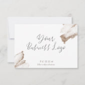 Rose Gold Beige Geschenkgutschein (Rückseite)