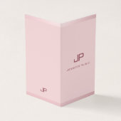 Rose Gold Beruflich Modernes Mit Monogramm Elegant Visitenkarten (Vorderseite)
