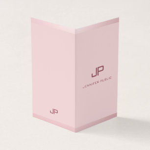 Rose Gold Beruflich Modernes Mit Monogramm Elegant Visitenkarten