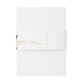 Rose Gold Bio Blumenhochzeit Einladungsbanderole (Rückseitenbeispiel)