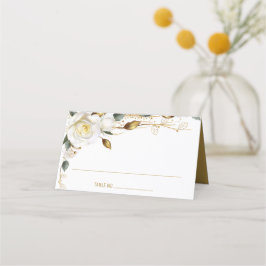 Rose Gold Bio Blumenhochzeit Platzkarte