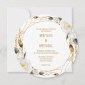 Rose Gold Bio Einladung (Vorderseite)