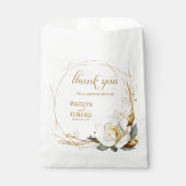 Rose Gold Bio Floral Vielen Dank Geschenktütchen (Vorderseite)