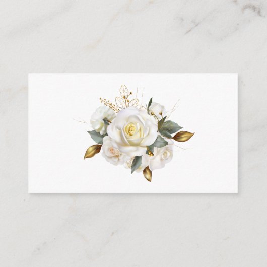 Rose Gold Bio Floral Wedding Registry Begleitkarte (Rückseite)