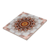 Rose Gold Bird Feather Geometric Muster Tile Fliese (Seite)