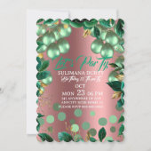Rose Gold Birthday Invitation Template: Let's Part Einladung (Vorderseite)