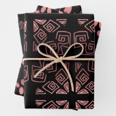 Rose Gold Black Geschenkpapier Set (Beispiel)