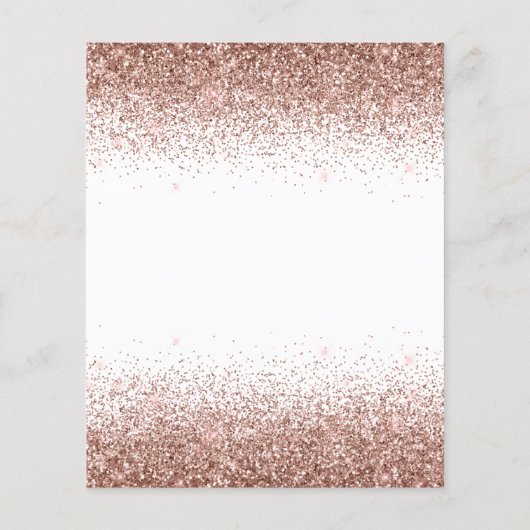 Rose Gold Black Glitzer Ballon Geburtstag (Rückseite)