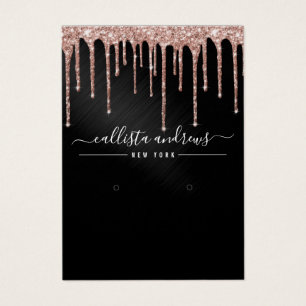 Rose Gold Black Glitzer Tropfen erhalten Grafikkar