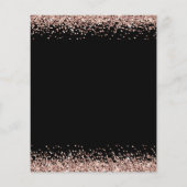 Rose Gold Black jedes Alter 21. Geburtstag Flyer (Hinten)