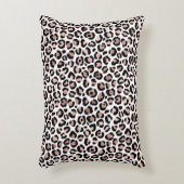 Rose Gold Black Leopard Printcheetah trendy Dekokissen (Vorderseite(Vertikal))