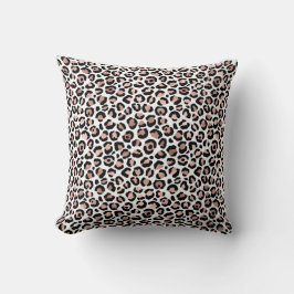 Rose Gold Black Leopard Printcheetah trendy Kissen
