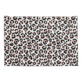 Rose Gold Black Leopard Printcheetah trendy Kissenbezug (Rückseite-Rechts)